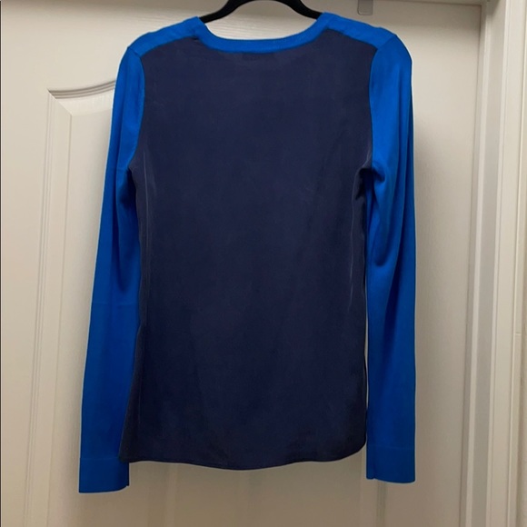 Equipment blue silk back sweater - Picture 3 of 3